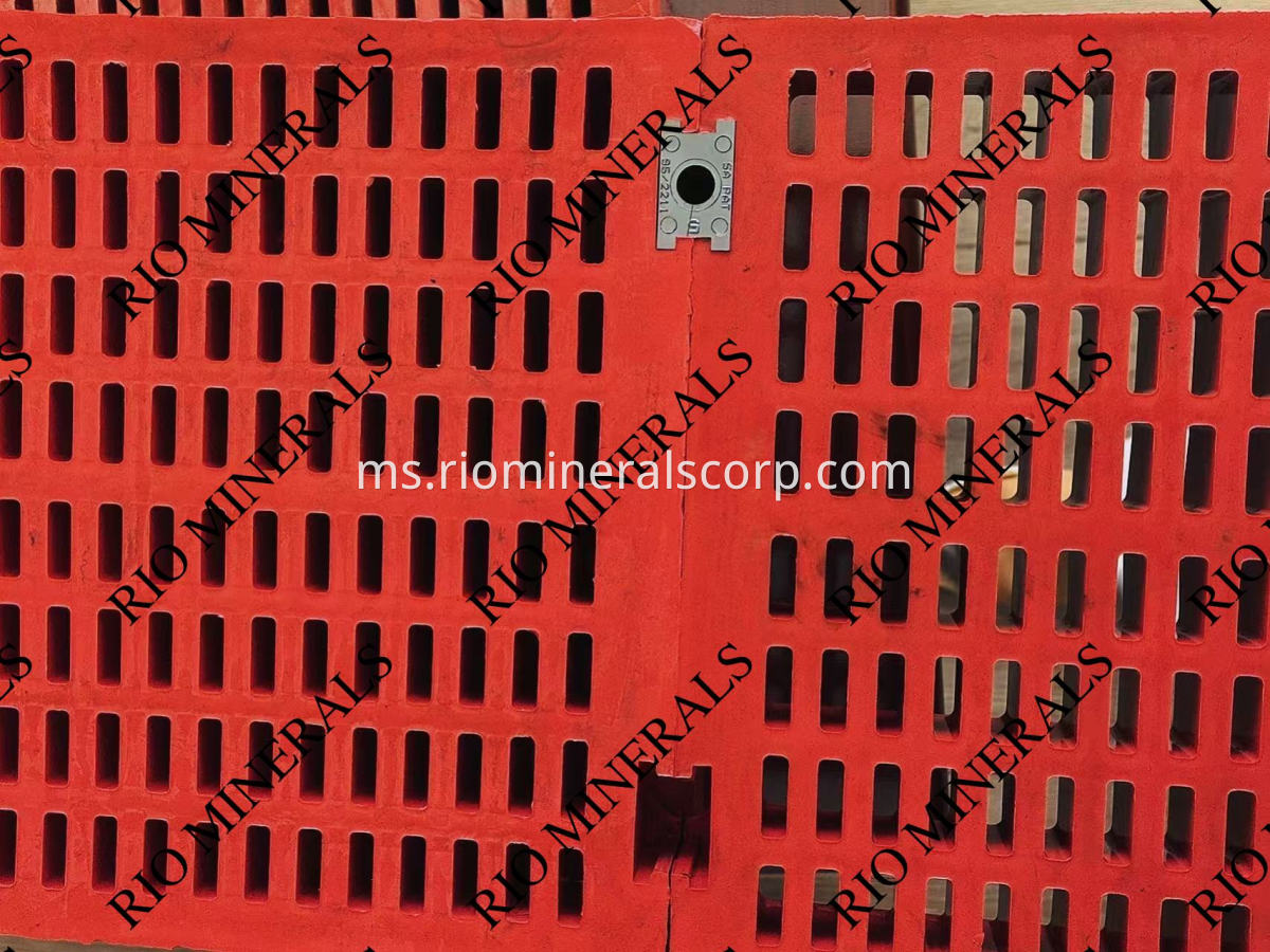 rubber screen media shore hardness 60A